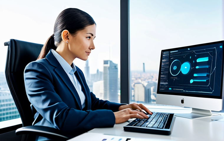 **Prompt:** A professional adult business person, fully clothed in a modest business suit, sitting comfortably at a sleek, futuristic desk. The person is interacting with a holographic interface that displays organized data streams, interconnected customer profiles, and a smooth workflow diagram, symbolizing marketing automation in action. The environment is a modern, spacious office with large windows overlooking a city skyline. The atmosphere is calm, efficient, and technologically advanced. Professional photography, high-resolution, sharp focus, natural lighting, perfect anatomy, correct proportions, natural pose, well-formed hands, proper finger count, natural body proportions, safe for work, appropriate content, fully clothed, professional, modest.