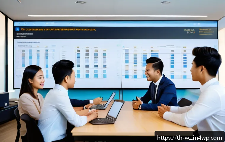 MVP 프로세스에서의 리더십 역할 - A diverse team of professionals in a modern Thai office environment, collaboratively setting clear g...